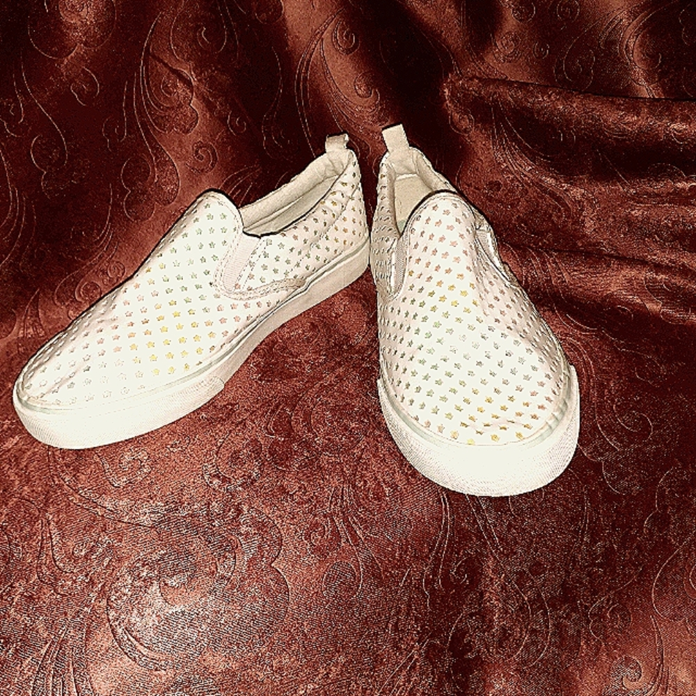 Girls OLD NAVY 'Star' slip-on sneakers SZ 4